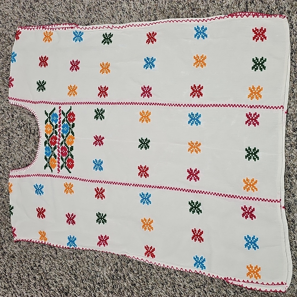 Colorful Embroidered Huipli Blouse